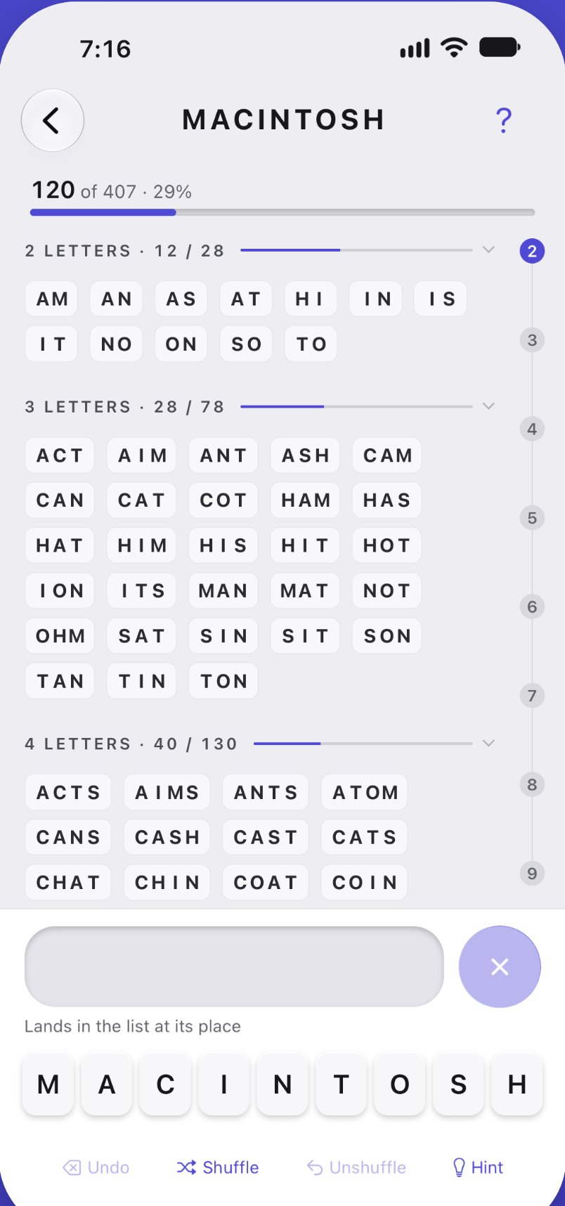 Almost game screen: MACINTOSH
